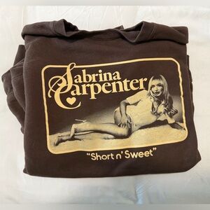 Sabrina Carpenter Brown Sweatshirt from Short n’ Sweet Tour